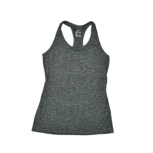 Nike Dri-FIT Women's Dark Gray Racerback Tank Top Regular Size S